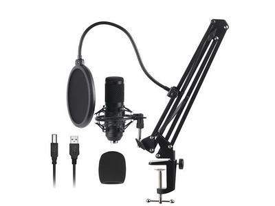 TECURS USB Microphone, Condenser Microphone Kit for Brazil