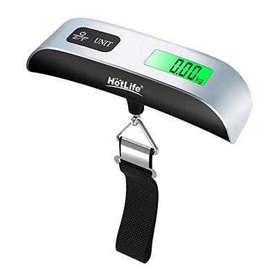 travel inspira Luggage Scale, Portable Digital Handging Baggage Scale for  Travel, Suitcase Weight Scale with Rubber Paint, Temperature Sensor, 110