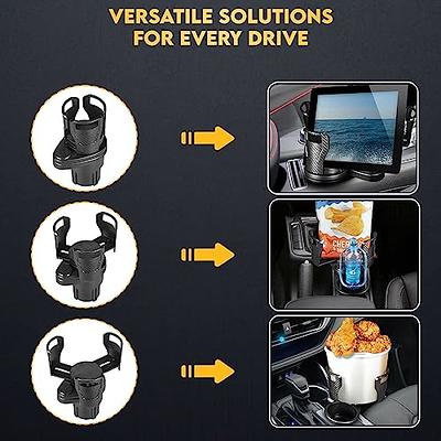 Dual Cup Holder Expander for Car, 2 in 1 Multifunctional Car Cup Holder  Expander with Adjustable Base All Purpose for 20 Oz Bottles Cups Drinks  Snacks Compatible with Most Cars - Yahoo Shopping