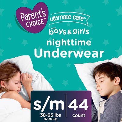 Parent's Choice Ultimate Care Overnight Underwear for Boys and Girls, S/M,  15 Count - Yahoo Shopping