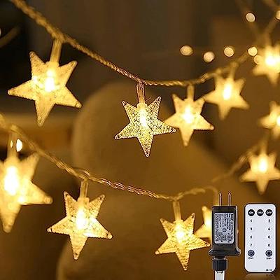 Christmas Fairy Lights Battery Operated, 33ft 100 Led String Lights Remote  Control Timer Twinkle String Lights 8 Modes Firefly Lights for Garden Party  Indoor Decor, Blue