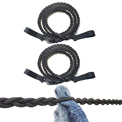 2 Pack Tri-Braided Cord Clothes Line Clothes Drying Rope Travel