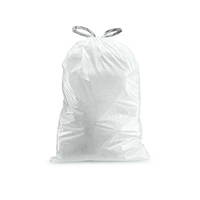 Plasticplace Custom Fit Trash Bags Simplehuman (x) Code H Compatible &  simplehuman (x) Code N Compatible Drawstring Garbage Liners 12-13 Gallon /  45-50 Liter │ 22.75 x 31.5, 50 Count, White - Yahoo Shopping