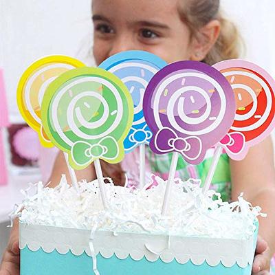 Candyland Party Supplies Candyland Party Decorations with Lollipop Banner  Sweet Candy Balloons Candy Cake Toppers Candy Balloon Garland kit for Candy