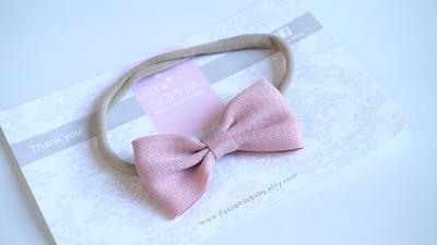 Light Pink Small Bow