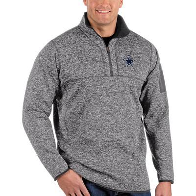 Men's Antigua White Dallas Cowboys Generation Quarter-Zip Pullover Jacket