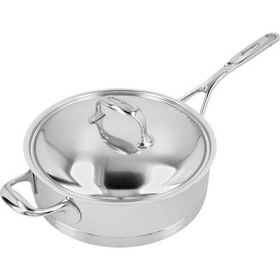 Demeyere Essential 5-Ply 3-qt Stainless Steel Saute Pan with Lid