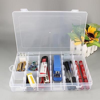 SF Fishing Tackle Tray Box 3600 Double Buckle OpenPlastic Storage Organizer  Box with Removable Dividers Lure Hooks Jig Heads Container 1Pack Tackle