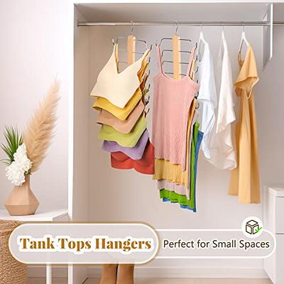 Tank Tops Hangers Space Saving - CINKSY Bra Hangers Clothes Organizer with  360° Rotating Hooks Heavy Duty 6 Tier Wooden Closet Storage and Organizer  for Lingerie Camisole Scarf Belt- 4 Pack - Yahoo Shopping