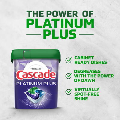 Cascade Fresh Scent Platinum Dishwasher Detergent Actionpacs + Cleaner Pods  - 48ct : Target