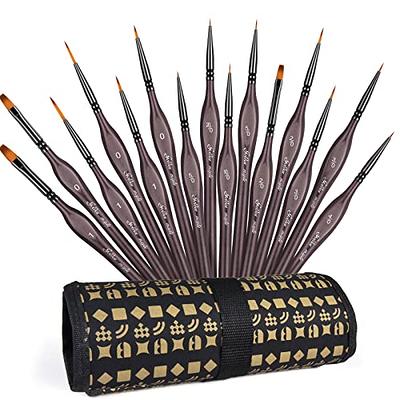 Miniature Paint Brushes, 15PC Small Paint Brushes Micro Model Detail Paint  Brush Set, Fine Detailing for Acrylics, Oils, Watercolors & Paint by  Number, Citadel, Figurine, Warhammer 40k (Brown) - Yahoo Shopping