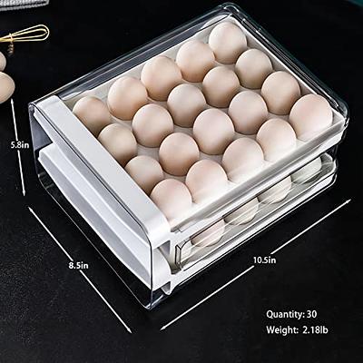 32 Grids Egg Storage Box Refrigerator Egg Organizer 2-layer Kitchen Egg Box  Container