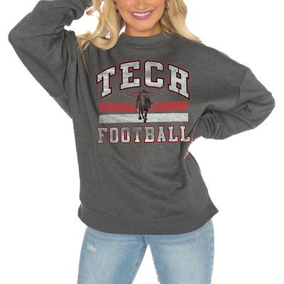 Women's Gameday Couture White Louisville Cardinals It's a Vibe Classic  Fleece Crewneck Pullover Sweatshirt