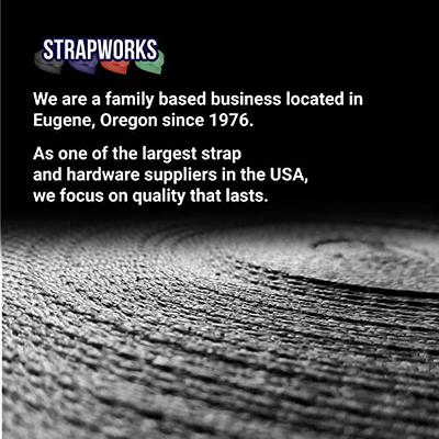 Strapworks 2 Inch x 50 Yards Colored Flat Nylon Webbing Strap 