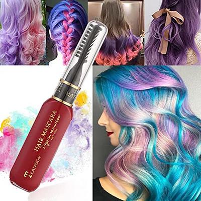 Temporary Hair Color Wax Purple, Magic Master Keratin Hair Dye Paint Wax,  3.4 Fl Oz Natural Washable Temporary Hair Color for Kids Girls Women & Men