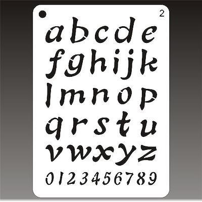 Alphabet Letter and Number Stencils 4 Inch - 42 Pack Letters and Numbers  Stencil