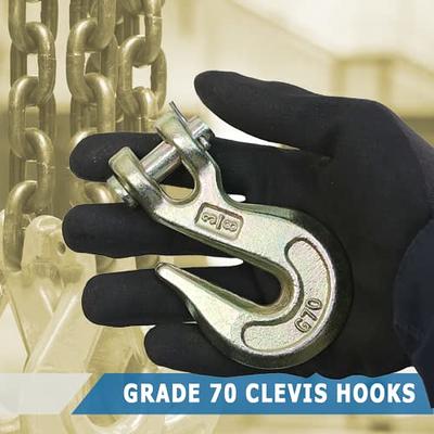 Heavy-Duty Grade 70 8-Inch Forged Clevis J Hook 5/16-Inch