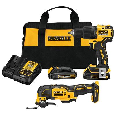 DEWALT 20V MAX Lithium-Ion Brushless Cordless 2 Tool Combo Kit with (2)  1.7Ah Batteries, Charger, and Bag DCK254E2 - The Home Depot