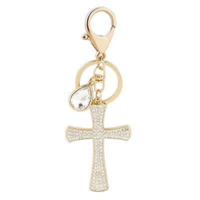 SWJEWEL Rhinestone Cross Keychain for Women Gold Handbag Bling Personalized  Keyring Purse Wallet Girls Car Key Ring Pendant Charms - Yahoo Shopping