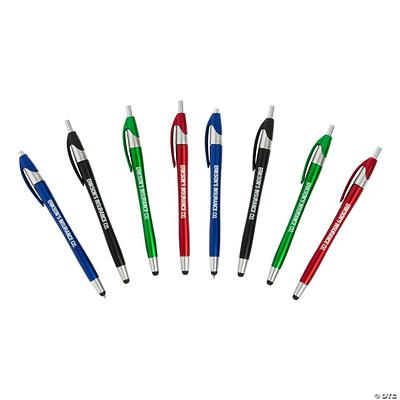 Bulk 48 Pc. Personalized Colored Stylus Pens - Yahoo Shopping