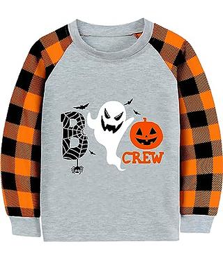 Boys Halloween Long Sleeve Pumpkin Graphic Tee