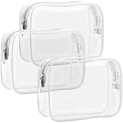 TSA Approved Toiletry Bag - 5 Pack Clear Toiletry Bags - Quart