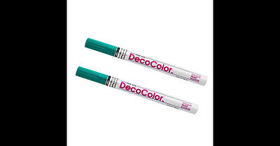 Marvy Uchida Opaque Paint Markers, Fine Tip, Teal, 2/Pack (7665910a) -  Yahoo Shopping