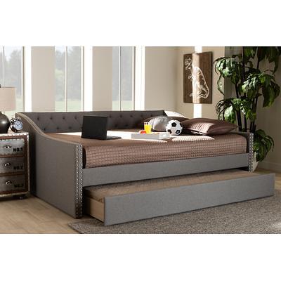 Baxton Studio Haylie Modern Light Grey Fabric Full Size Daybed w