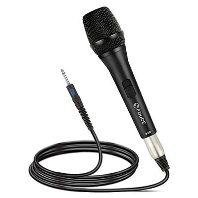  TONOR Dynamic Karaoke Microphone for Singing with 5M XLR Cable,  Metal Handheld Mic Compatible with Karaoke Machine/Speaker/Amp/Mixer for  Karaoke Singing, Speech, Wedding and Outdoor Activity : Musical Instruments