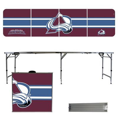 St. Louis Blues Striped Design 8' Portable Folding Tailgate Table