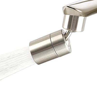 Swivel Sink Chrome Faucet Aerator for Face, Eyewash, and Gargle – 720  Degree Rotatable Sink Adapter Sprayer Attachment for Kitchen or Bathroom  Male or