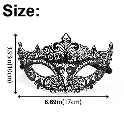  SIQUK Couple Masquerade Masks Sequins Venetian Party Mask  Plastic Halloween Costume Mask Rhinestone Mardi Gras Mask for Couples Women  and Men : Clothing, Shoes & Jewelry