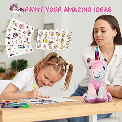 PERRYHOME Unicorn Gifts for Girls 26 Pcs Unicorn Surprise Box with Unicorn  Plush, DIY Coloring Book, Unicorn Necklace & Jewelry, Girl Gift Toy