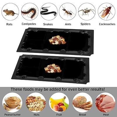  Sticky Mouse Trap Mouse Glue Traps Indoor Home Rat Traps  Enhanced Stickiness Trapping Pads Snakes Spiders Roaches for Mice and Rats Traps  Indoor for Home, Rodent Snakes Spiders Roaches (12Packs) 