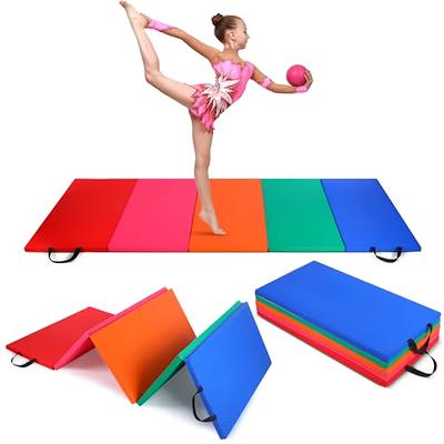 BalanceFrom 6 Ft. x 2 Ft. x 2 In. Three Fold Folding Exercise Mat with  Carrying Handles for MMA, Gymnastics and Home Gym, Blue - Yahoo Shopping