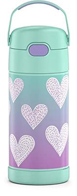 THERMOS FUNTAINER 12 Ounce Stainless Steel Vacuum Insulated Kids Straw  Bottle, Pink - Yahoo Shopping