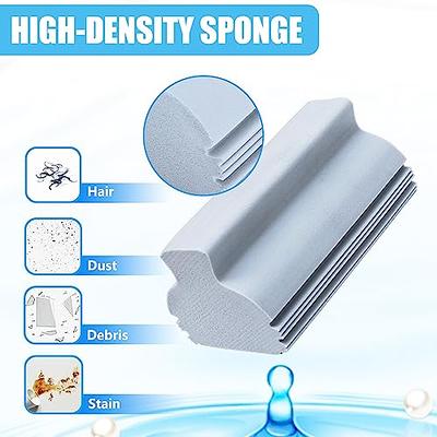 8 Pack Reusable Grey Damp Duster, Strong Adsorption Capacity Magical Dust  Cleaning Sponge, Damp Sponge Duster for Cleaning Blinds, Vents, Radiators