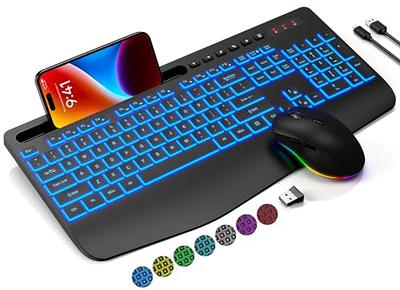 RedThunder K10 Wired Gaming Keyboard and Mouse and Wrist Rest