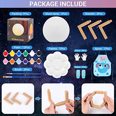 MSVDT Paint Your Own Moon Lamp Kit,Christmas Arts and Crafts for