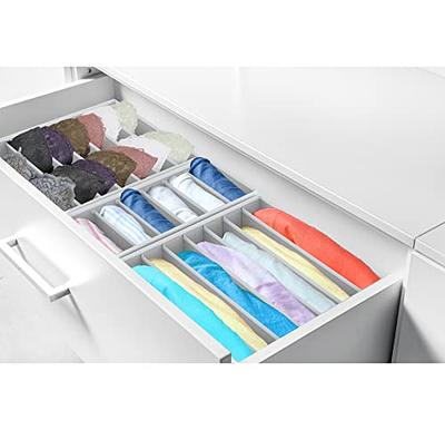 Simple Houseware Closet Underwear Organizer Drawer Divider 4 Set, Gray -  Yahoo Shopping