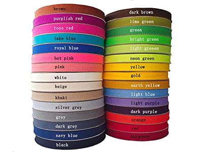 Cotton Webbing 1 Inch 45 Yards 15 Colors Mediumweight Polyester