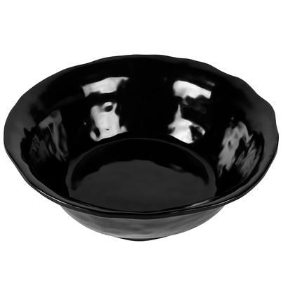 80 oz Black Salad Bowls With Lids