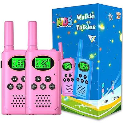 Kids Walkie Talkies 3 Pack, 3 Miles Long Range With Backlit Lcd Flashlights Walkie  Talkies For Kids Age 3-12 Year Old, 2 Way Radio Toys For Boys & Gir