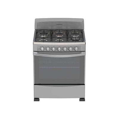 Kucht Pro-Style 30 in. 4.2 cu. ft. Natural Gas Range with Convection Oven  in Stainless Steel and Red Oven Door KNG301-R - The Home Depot
