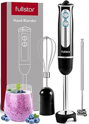 Mueller Smart Stick 800W, 12 Speed and Turbo Mode, 3-in-1, Heaviest Duty  Copper Motor Immersion Blender, Titanium Steel Blades Hand Blender,  Comfygrip