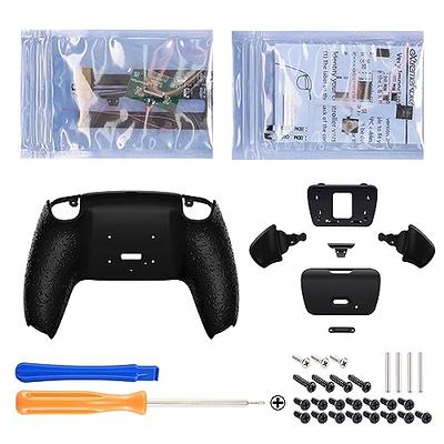 eXtremeRate Black Replacement Touchpad Cover Compatible with ps5 Controller  BDM-010 & BDM-020, Soft Touch Custom Part Touch Pad with Tool Compatible  with ps5 Controller 