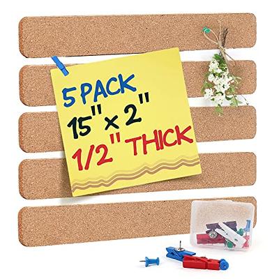 3 Pcs Bulletin Strip Cork Strip Cork Bulletin Bar Strip Natural Frameless  Cork Board Strips with Strength Adhesive Backing for Office, School, Home  Holiday Decor 15 X 2- 1/2 Thick - Yahoo Shopping
