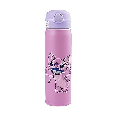 Stitch Water Bottle,Kawaii Cartoon Water Bottle Cup,Reusable Water Bottle  for Girls 500ml (A)