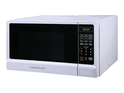 Nostalgia Retro 0.7 Cu. ft. 700-Watt Countertop Microwave Oven, Ivory