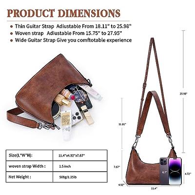 Caitina Shoulder Bag Purses for Women Small Hobo Bags Vegan Leather  Crossbody Bags for Women with 3 Adjustable Strap